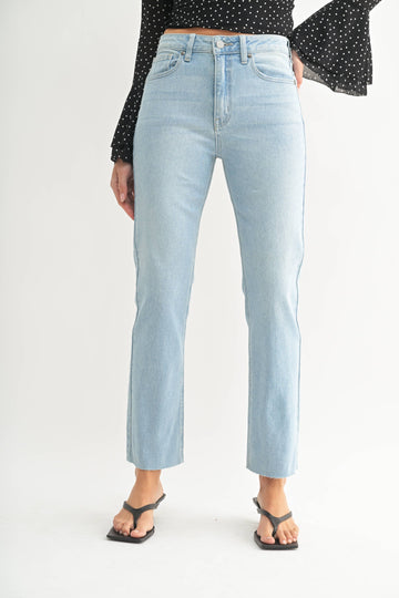 Cut Off Cropped Straight Leg