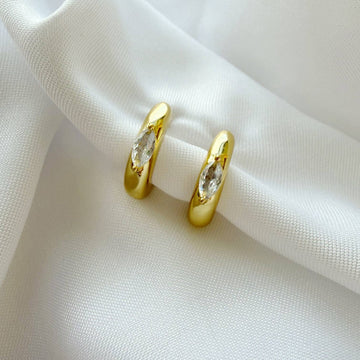 Eliza Gold Filled Hoops Earrings