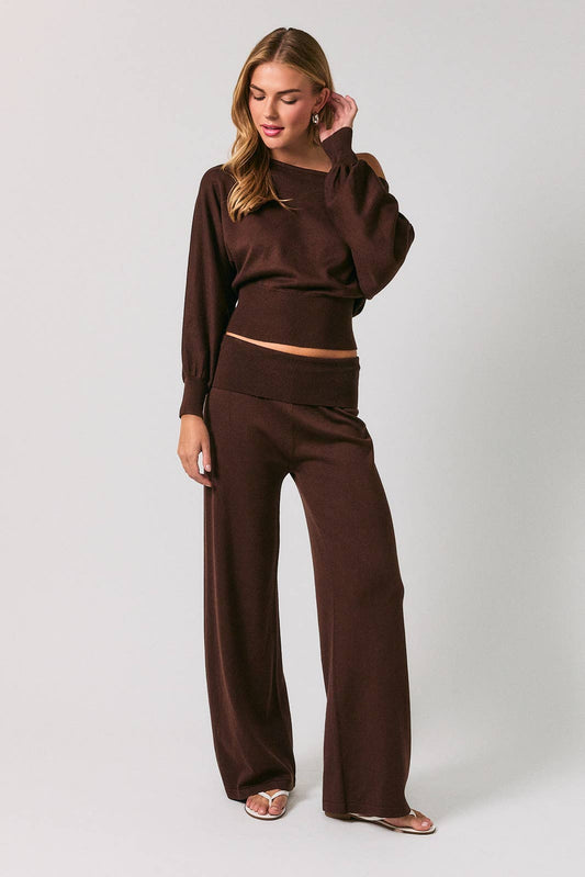 Folded Waist Sweater Pants