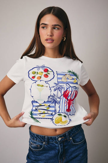 The Santorini Graphic T-Shirt