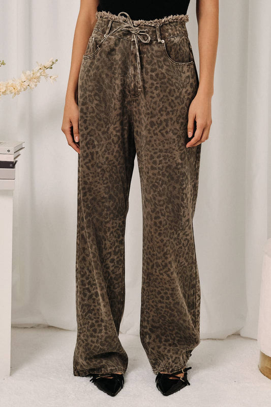 Leopard Print Denim