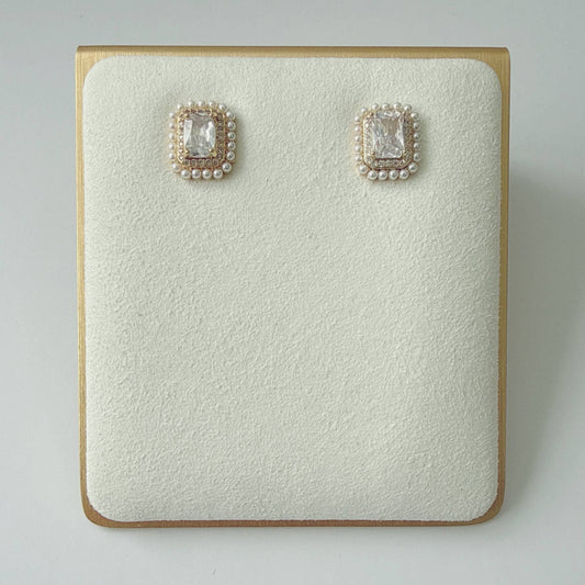 Julia Baguette CZ Diamond Studs Earrings