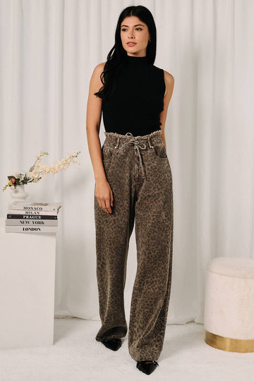 Leopard Print Denim