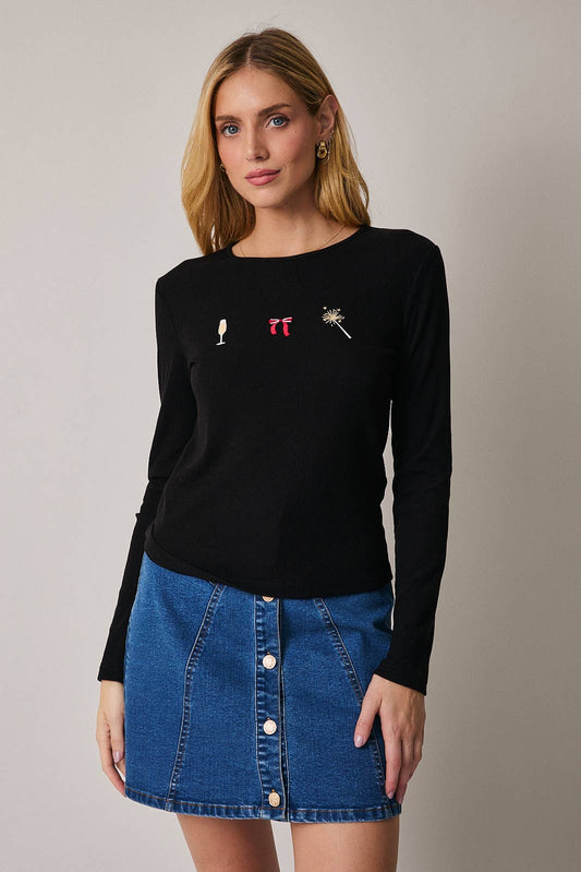 New Year Graphic Top