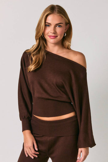 Boat Neck Sweater Top