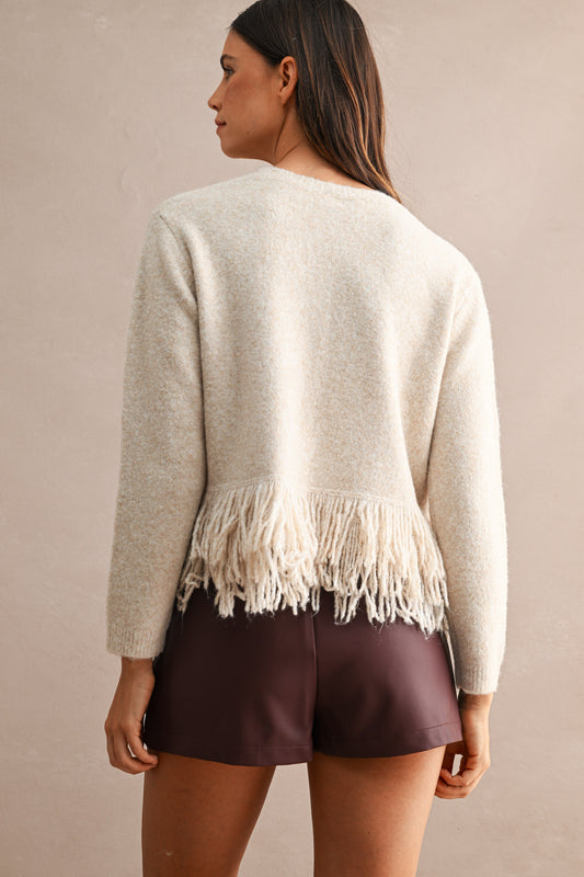 Amber Fringe Top