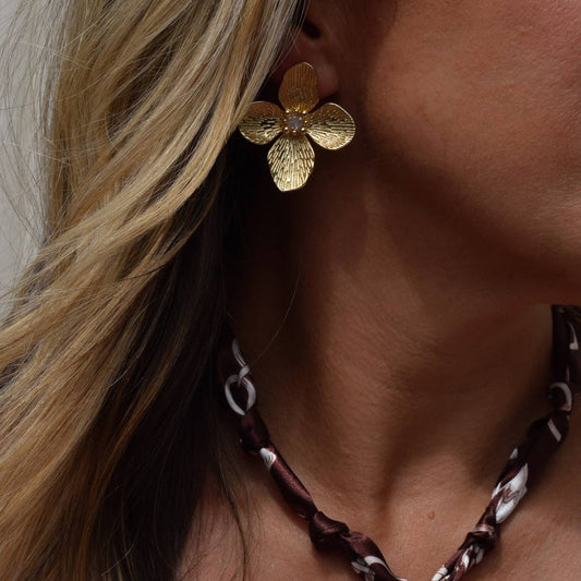 Bloom Statement Flower Earrings