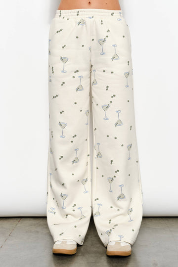 Martini Print Sweatpant