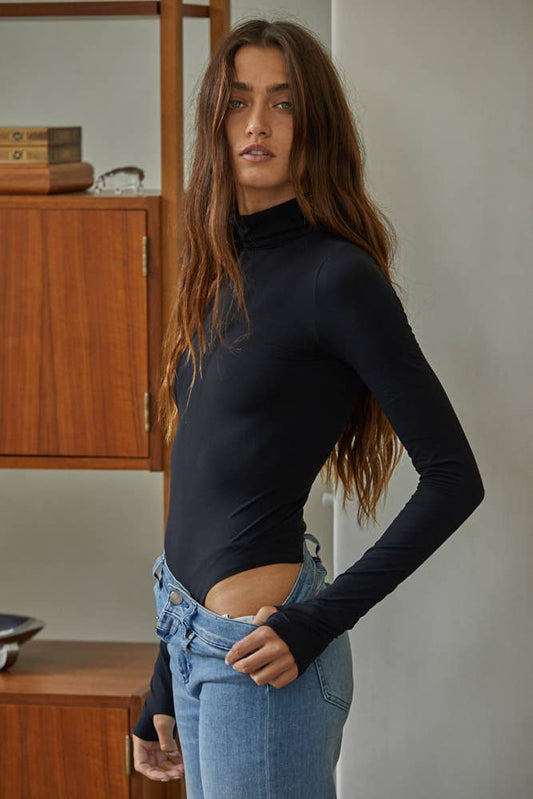 Turtleneck Long Sleeve Bodysuit