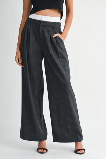 Wide Leg Trouser Pants