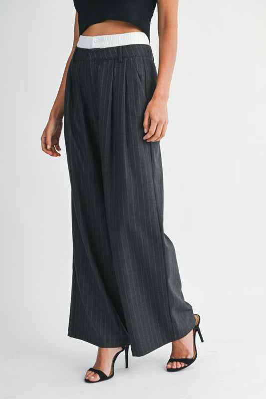 Wide Leg Trouser Pants