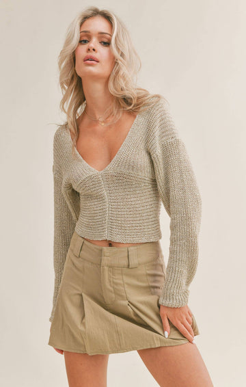 Twist Back Sweater